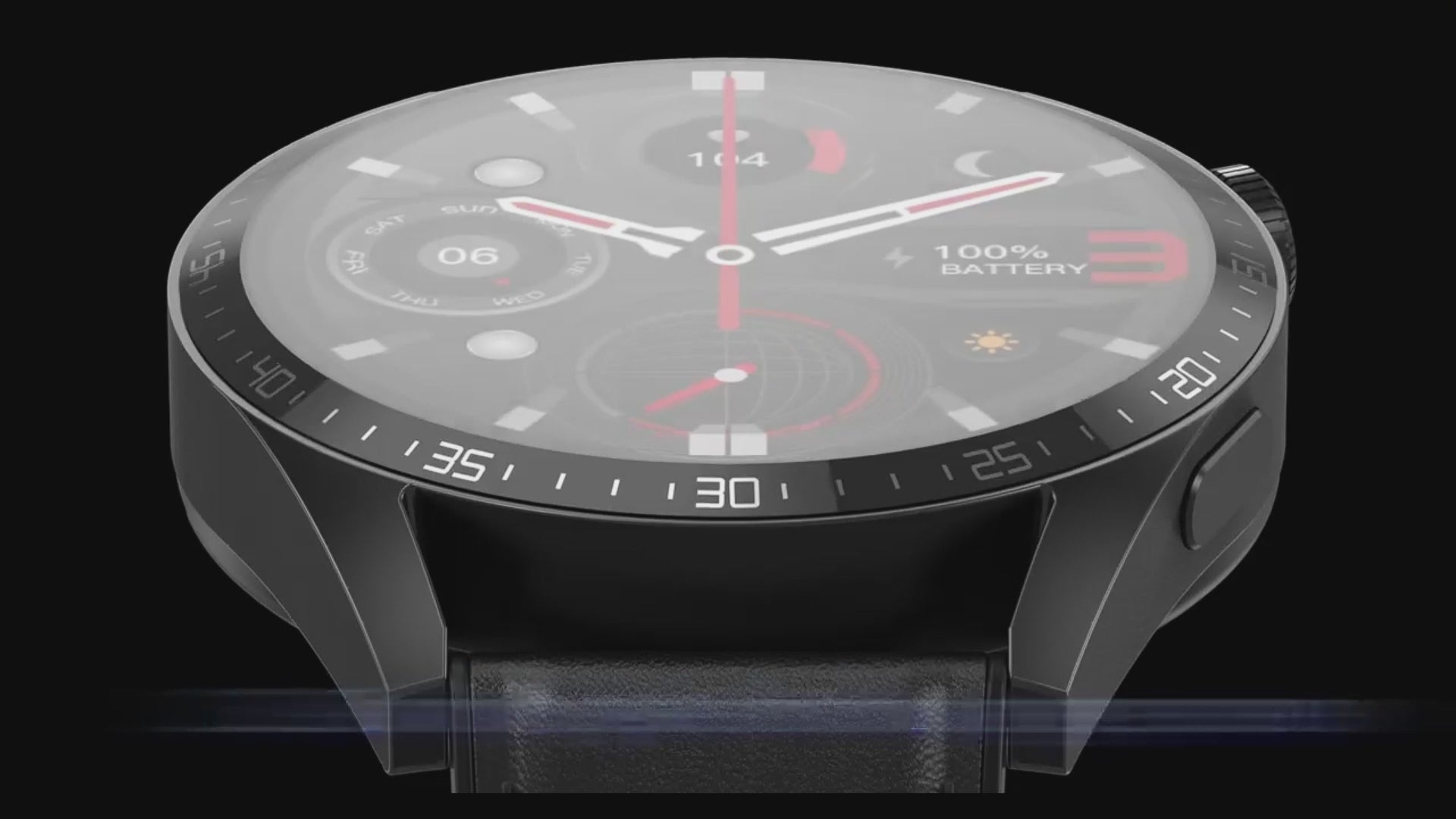 Reloj inteligente deportivo con monitor de salud